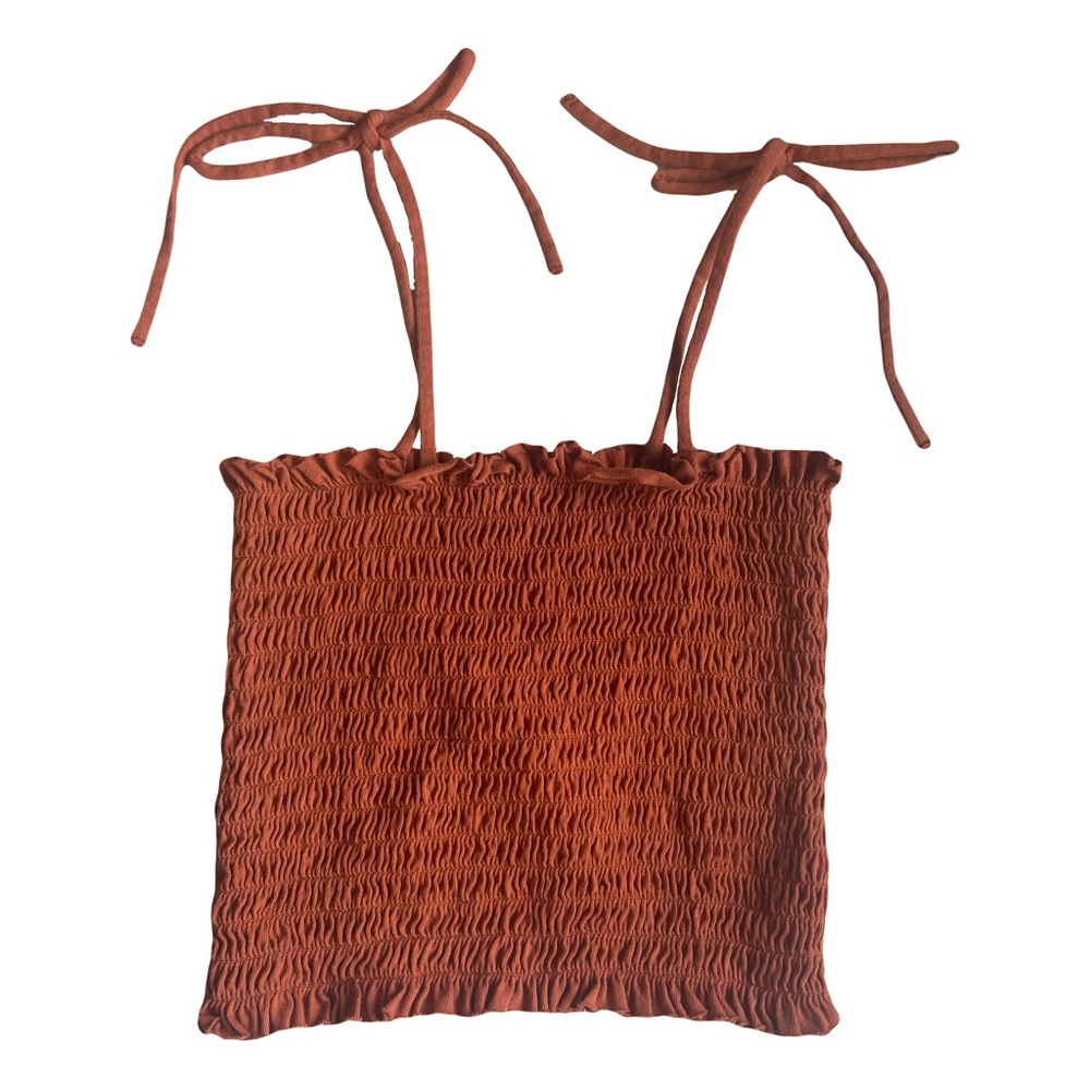 Cottagecore Crop Top Brown